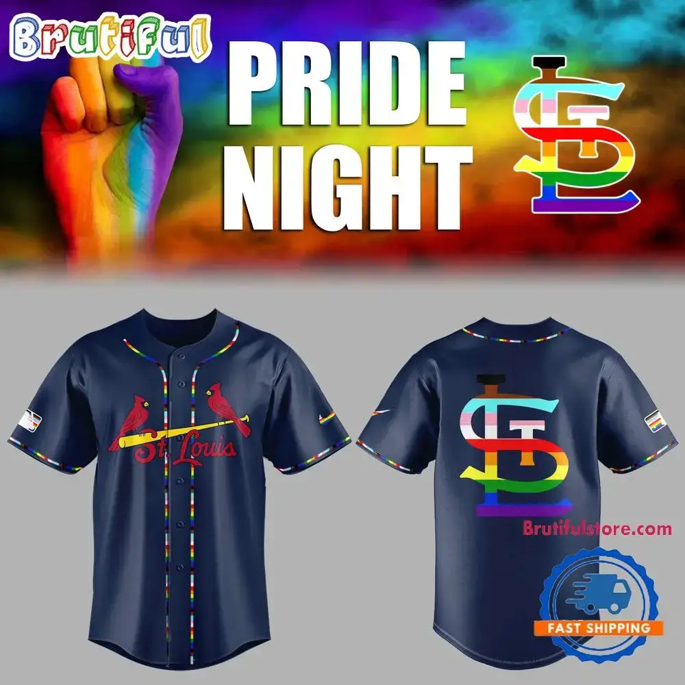 St. Louis Cardinals X Lgbt Pride Night Jersey Shirt Image