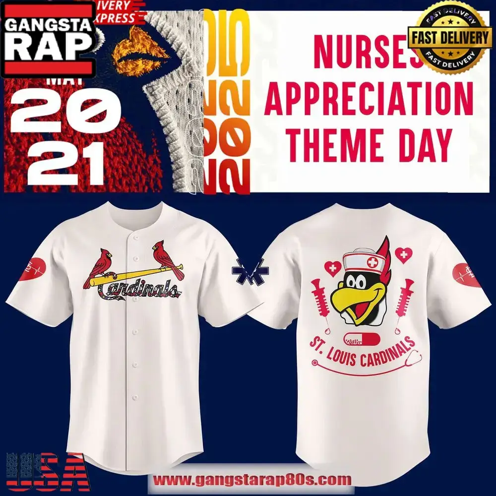 St. Louis Cardinals x Nurse Appreciation 2025 New Design Baseball Jersey Image