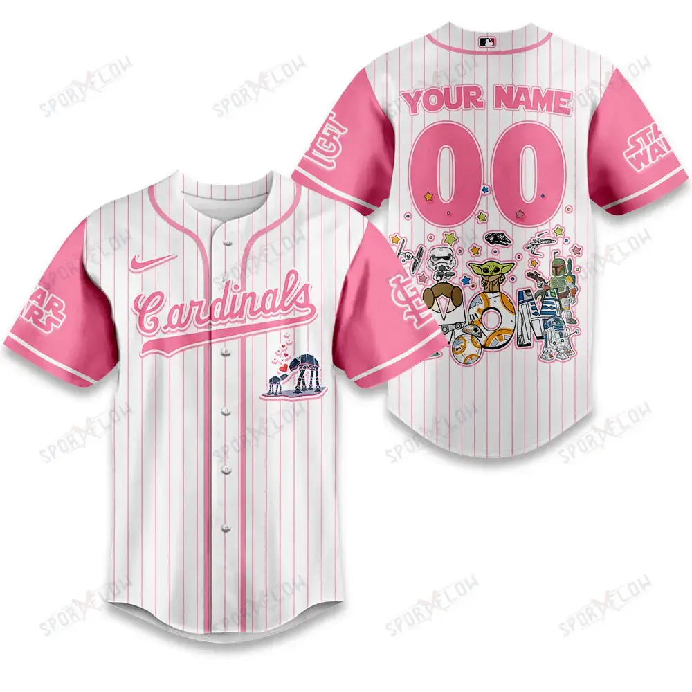 St. Louis Cardinals X Star Wars Galaxy'S Best Mom Custom Baseball Jersey Image