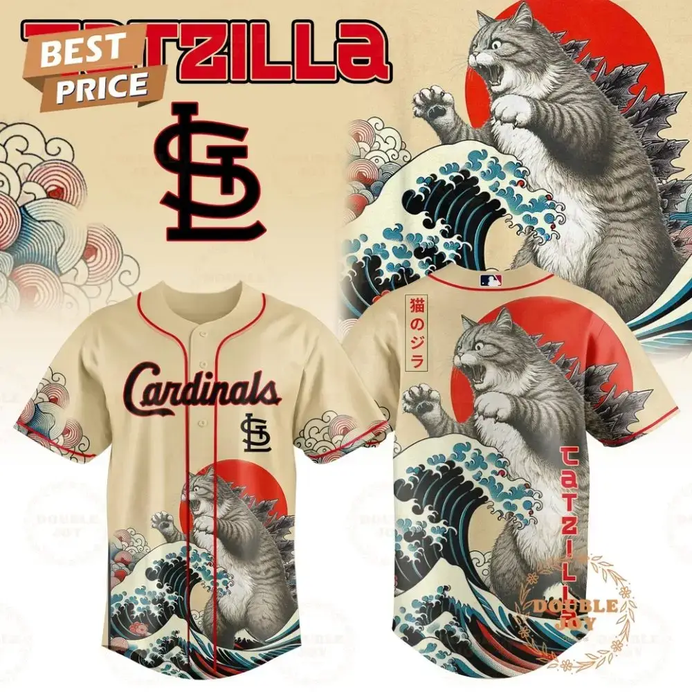 St.Louis Cardinals Catzilla 2025 Japan Limited Edition Baseball Jersey Image