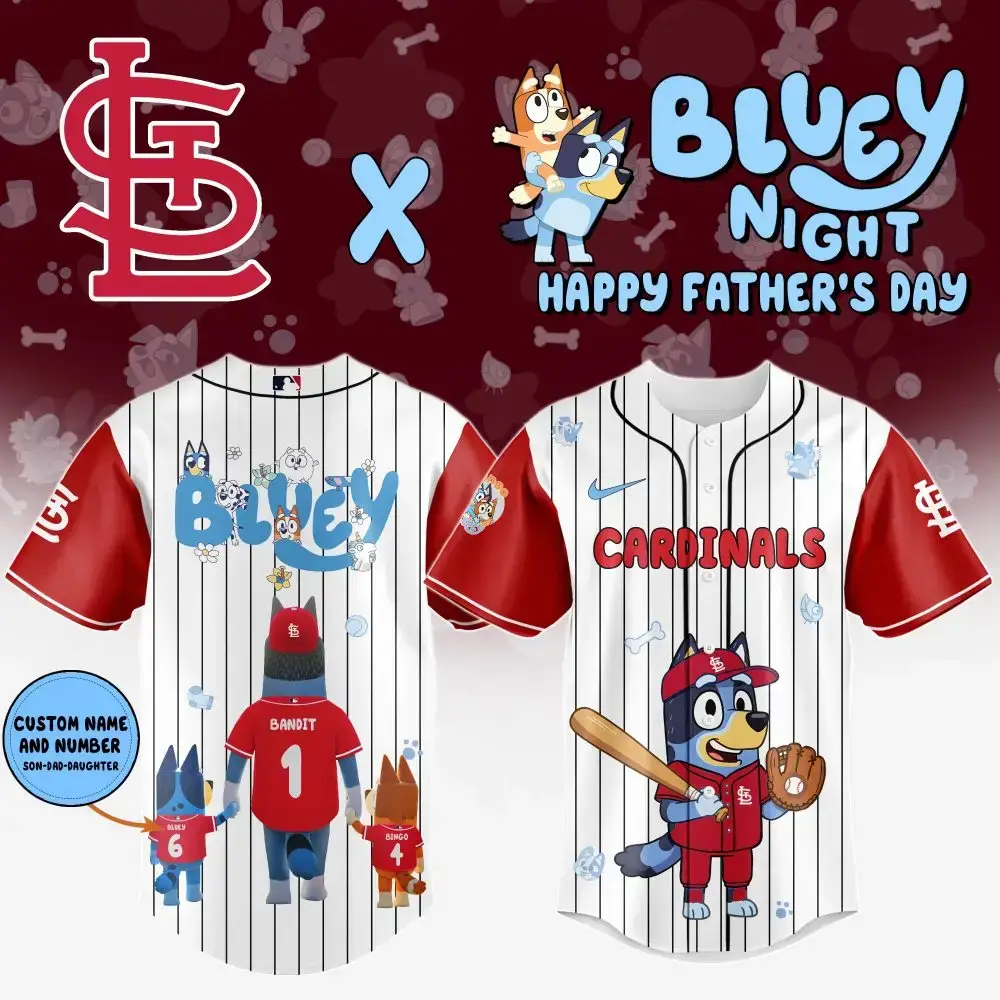St.Louis Cardinals Happy Father’S Day Limited Edition Custom Baseball Jersey Image