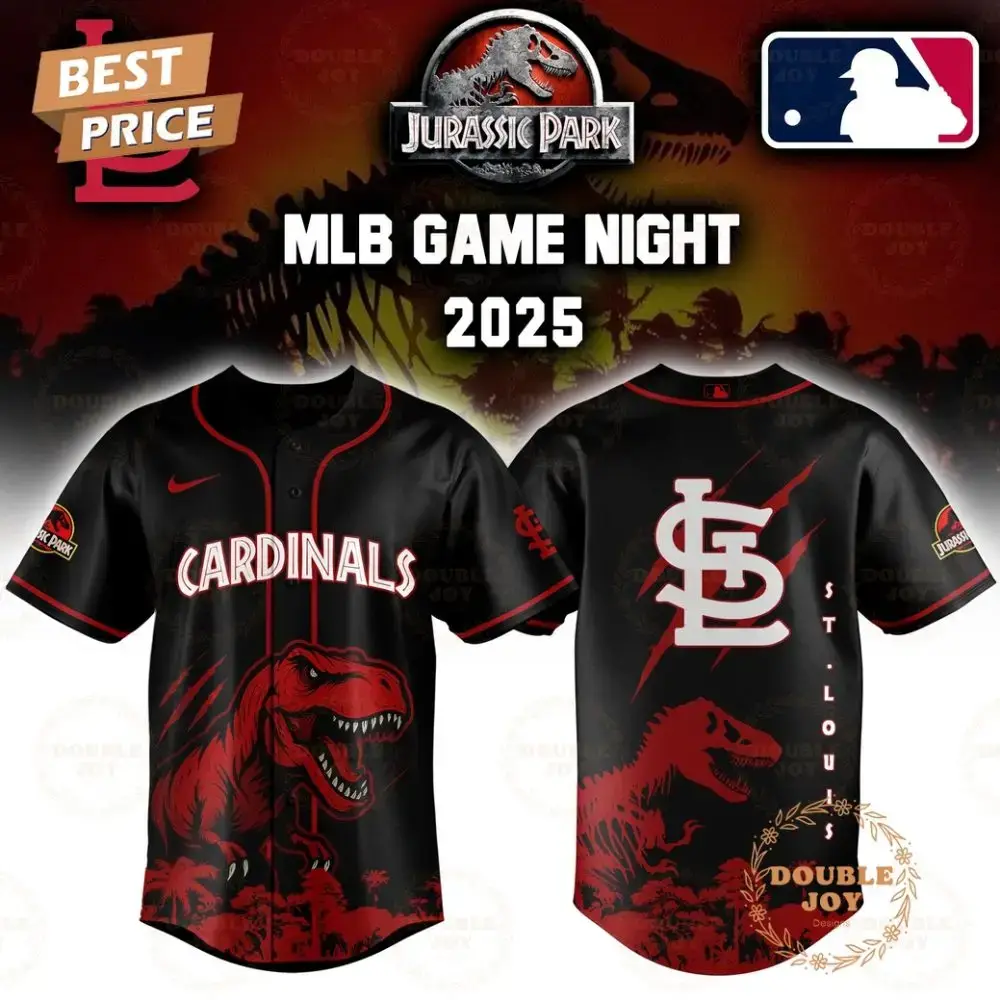 St.Louis Cardinals Jurassic Park Game Night 2025 Limited Edition Baseball Jersey Image