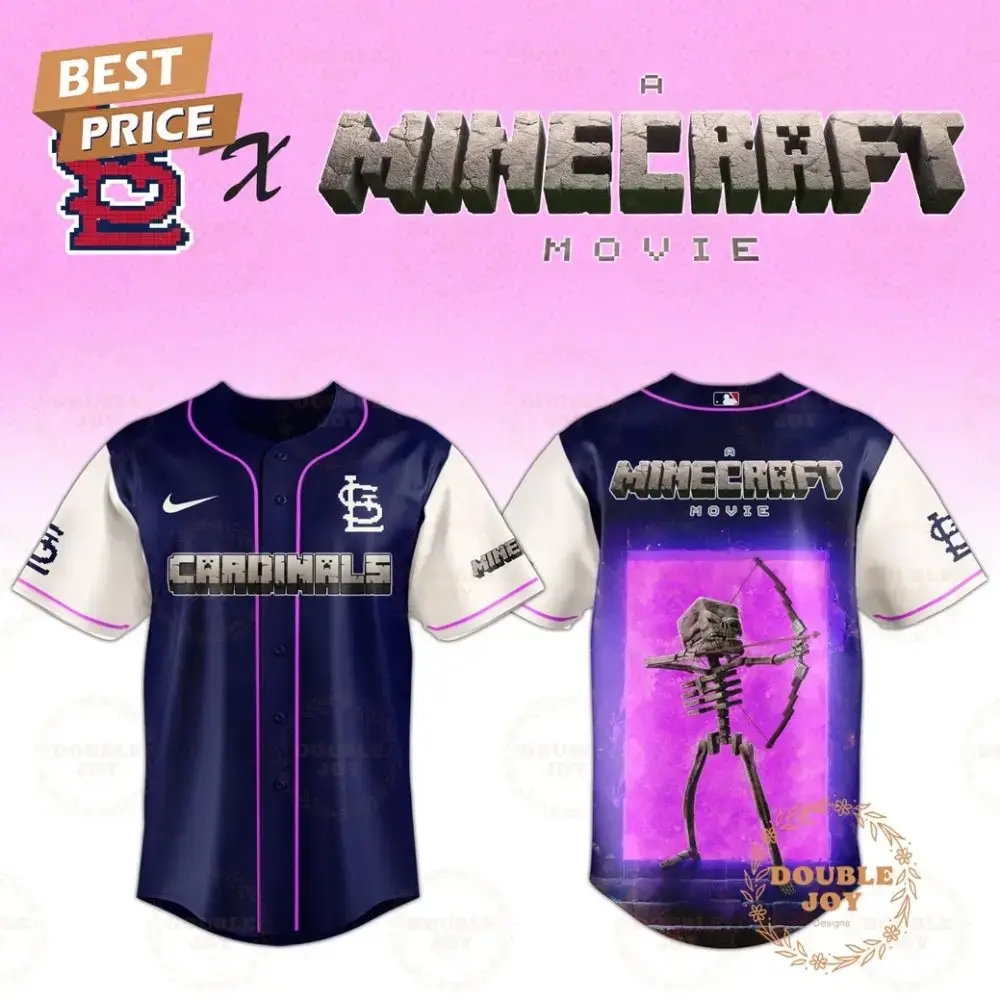 St.Louis Cardinals Skeleton A Minecraft Movie 2025 Special Edition Baseball Jersey Image
