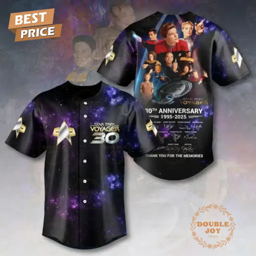 Star Trek 30th Anniversary 1995-2025 Baseball Jersey Image
