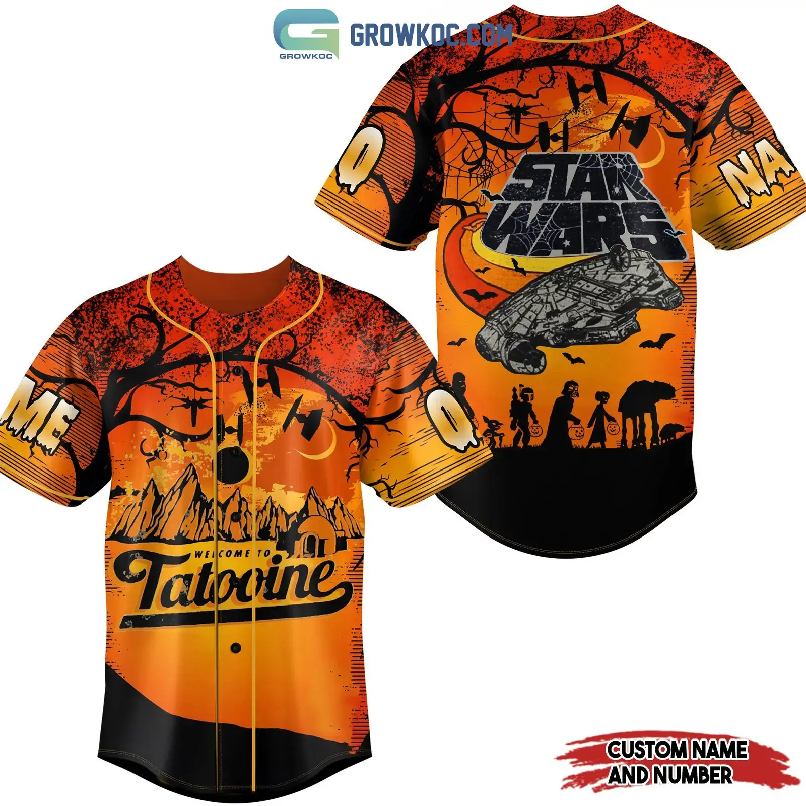 Star War Welcome To Tatooine Halloween Personalized Baseball Jersey Image