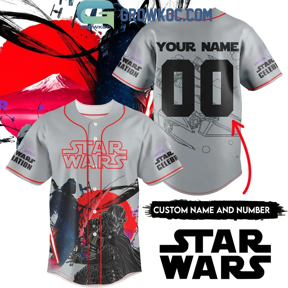 Star Wars Celebration 2025 Personalized Baseball Jersey Image