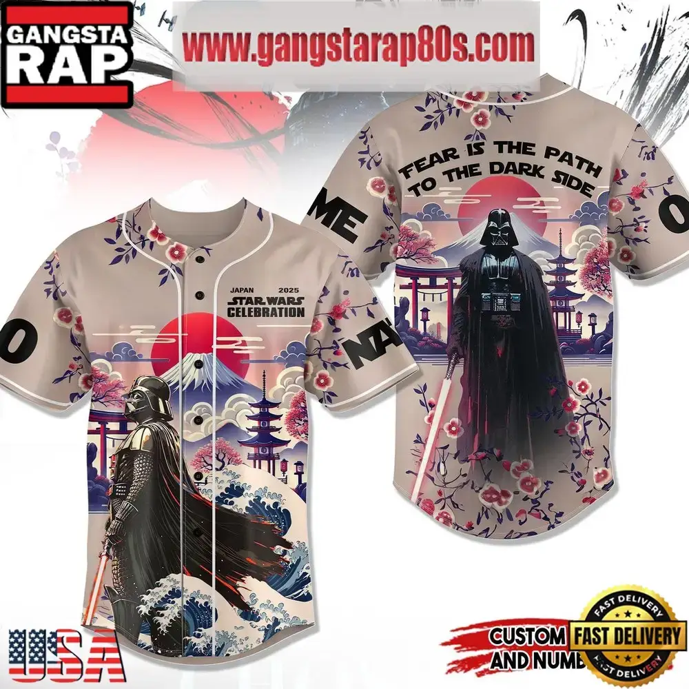 Star Wars Celebration Fear Is The Path To The Dark Side Custom Baseball Jersey Shirt Image