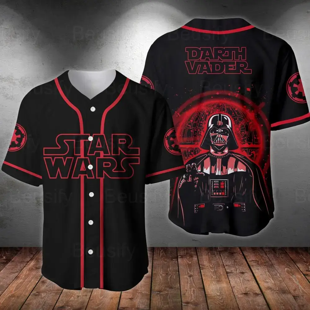 Star Wars Darth Vader Baseball Jersey - Galactic Empire Fan Gear , Limited Edition Image