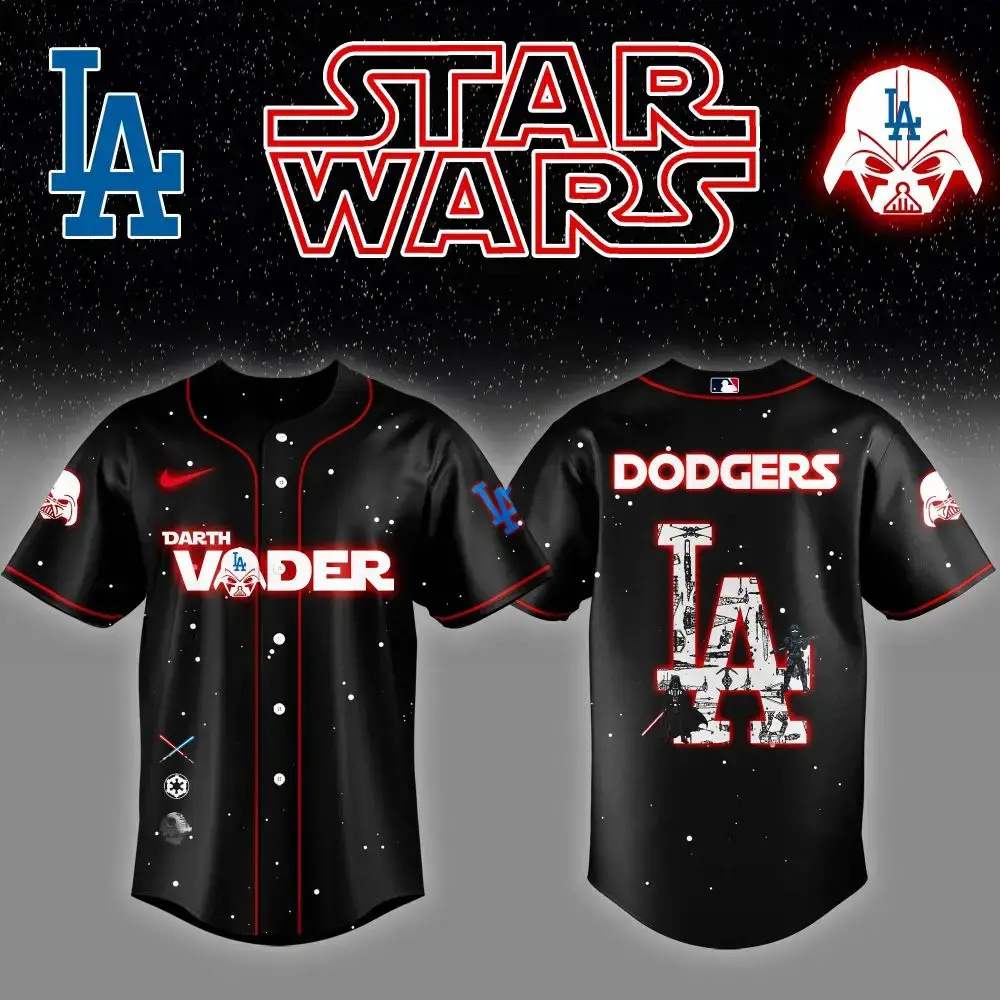 Star Wars Darth Vader Dodgers Jersey - Limited Edition Fan Gear Image