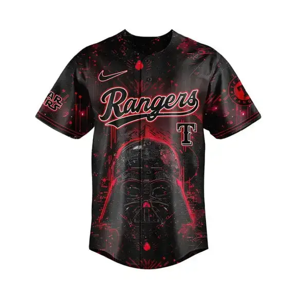 Star Wars Darth Vader Texas Rangers 2025 Baseball Jersey Image