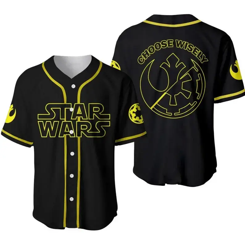 Star Wars Fan Baseball Jersey – Choose Wisely Design, Unisex, Premium Quality Image