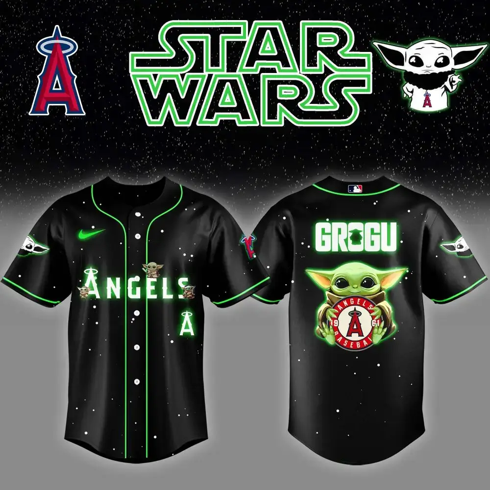 Star Wars Grogu Angels Jersey – Limited Edition Baseball Shirt For Fans Image