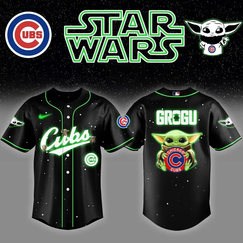 Star Wars Grogu Chicago Cubs Jersey - Limited Edition Fan Gear Image