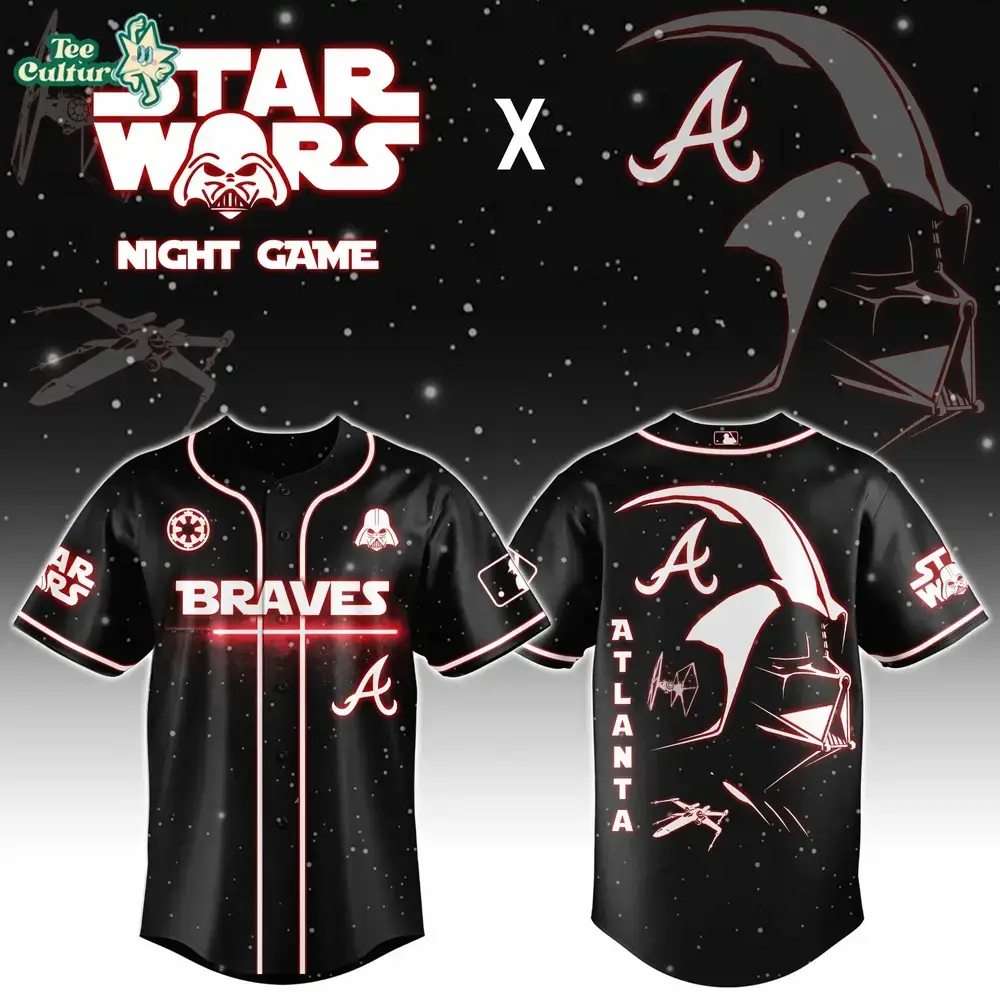 Star Wars Jersey, Braves Jersey, Darth Vader Image