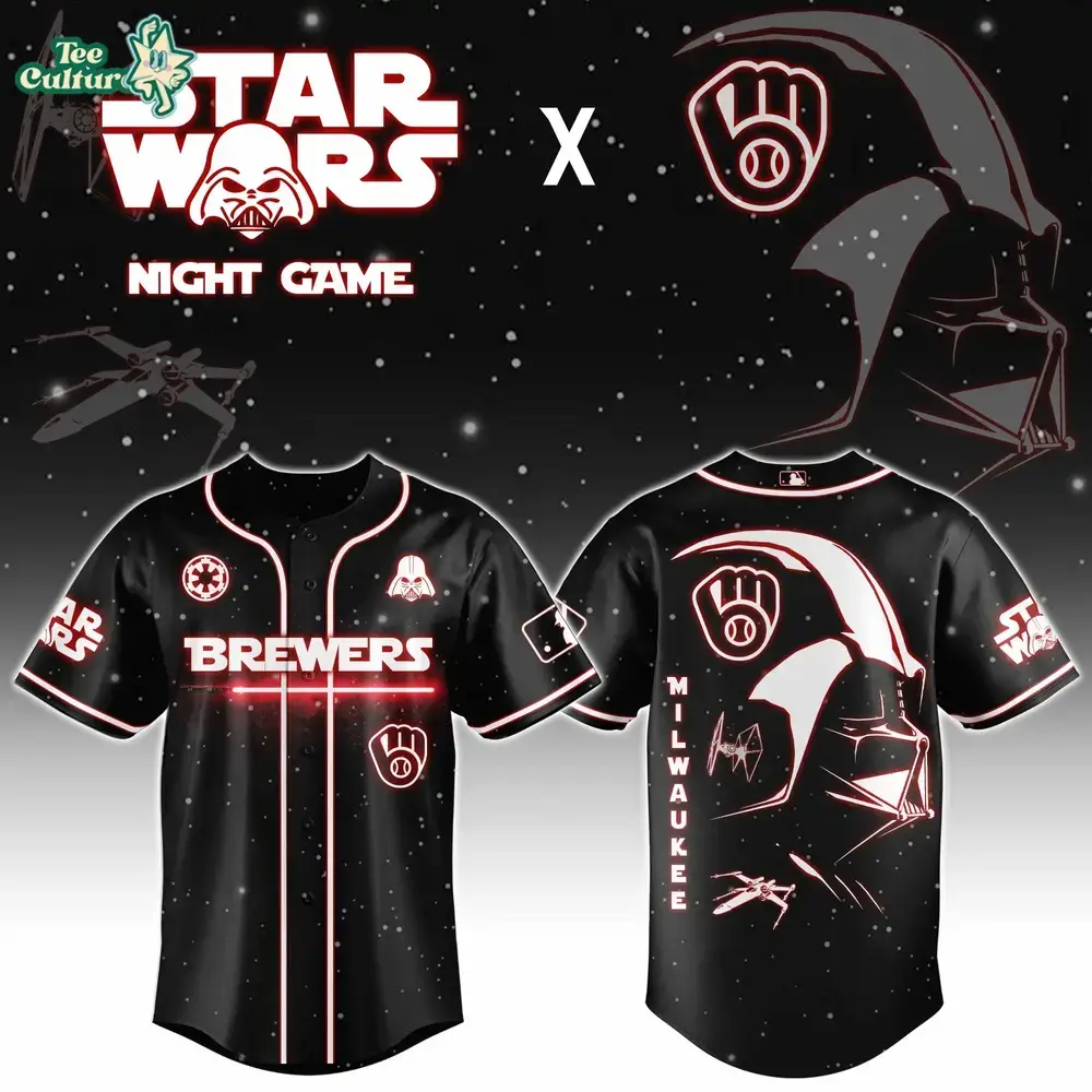 Star Wars Jersey, Brewers Jersey, Darth Vader Image