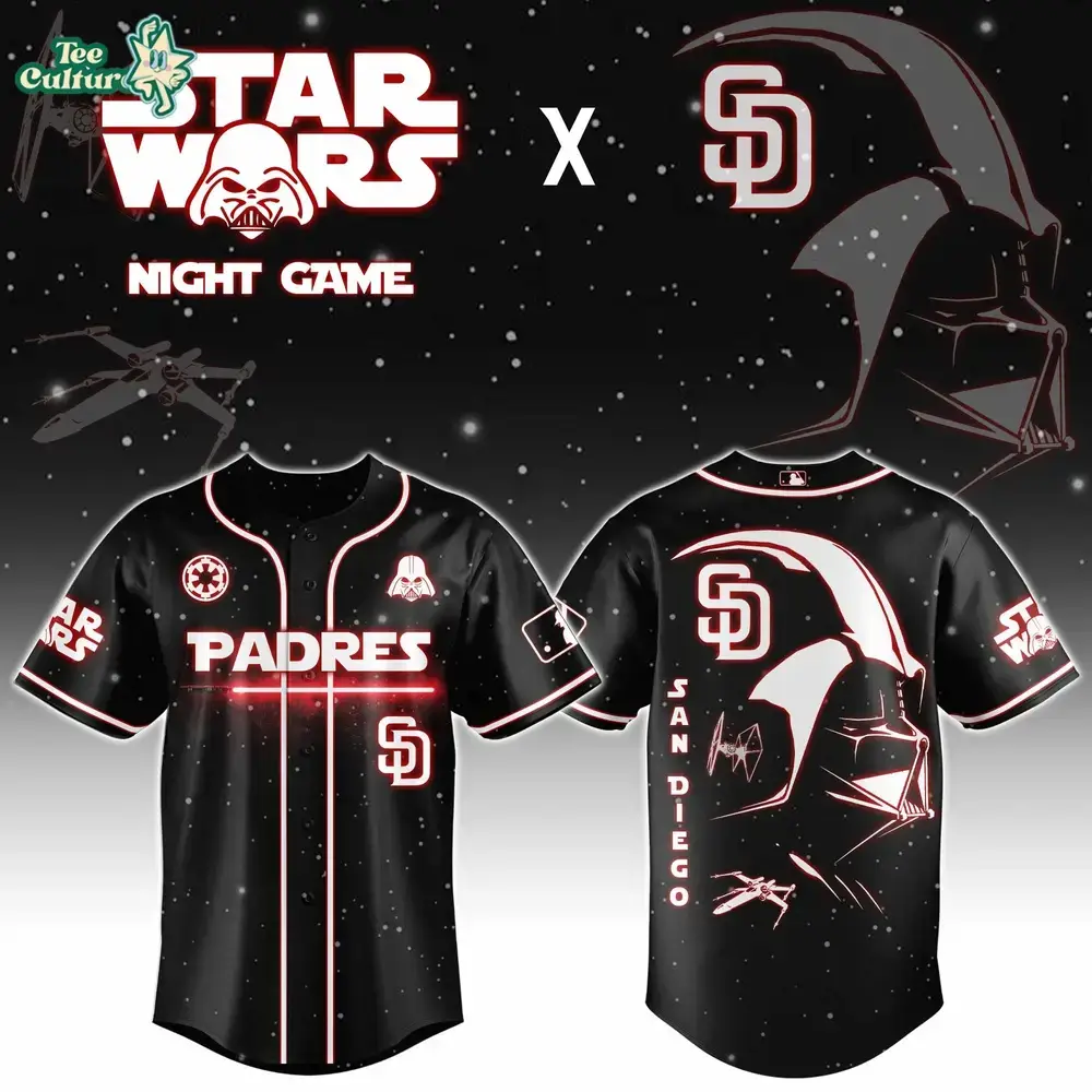 Star Wars Jersey, Padres Jersey, Darth Vader Image