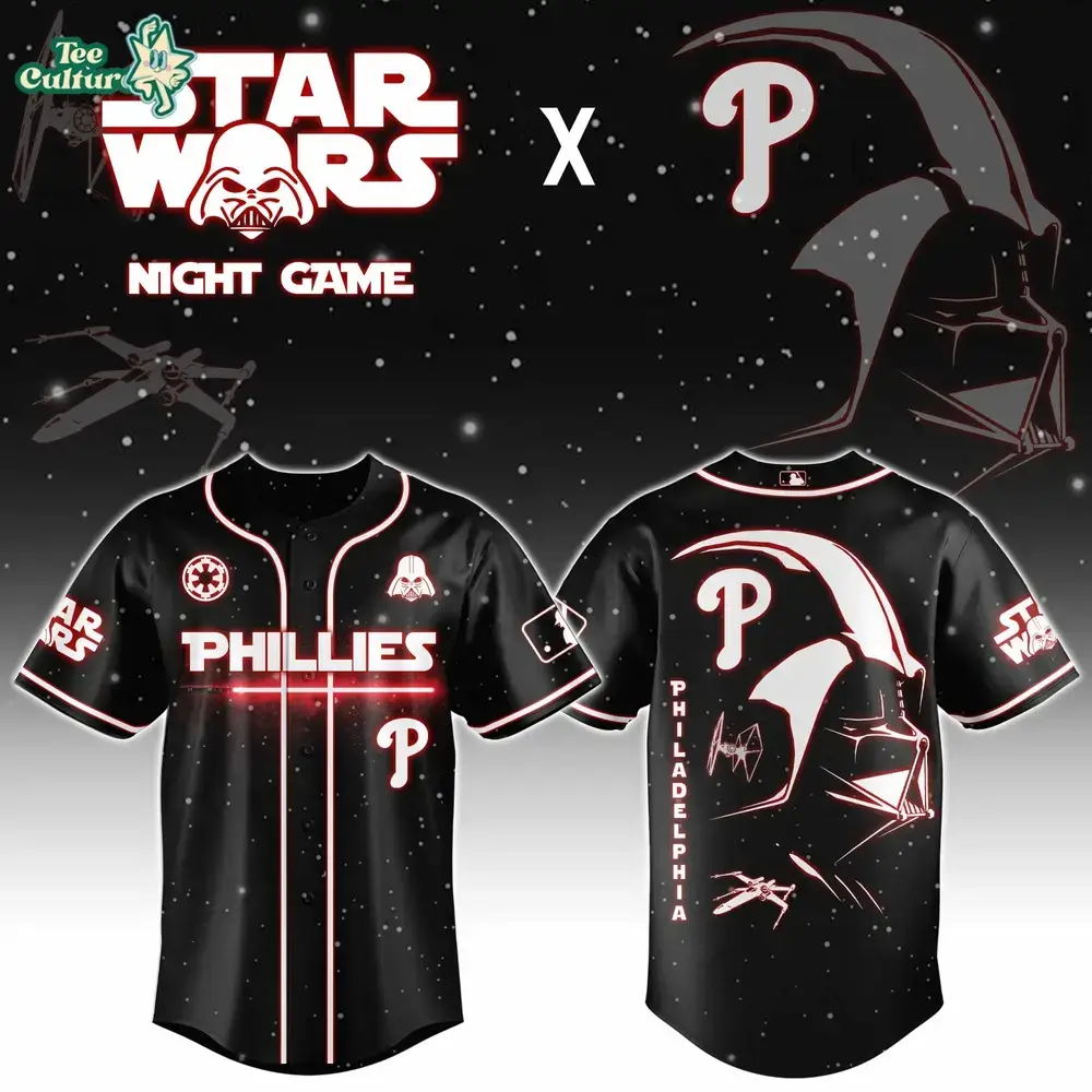 Star Wars Jersey, Phillies Jersey, Darth Vader Image