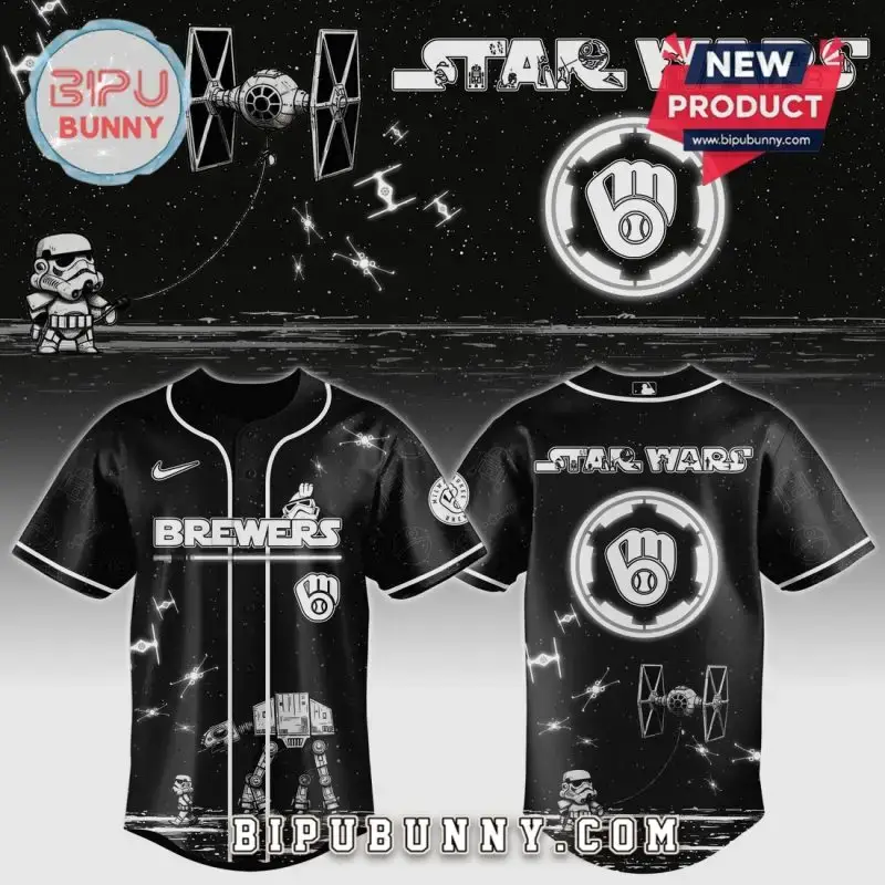 Star Wars Milwaukee Brewers Jersey - Limited Edition Galactic Fan Gear Image