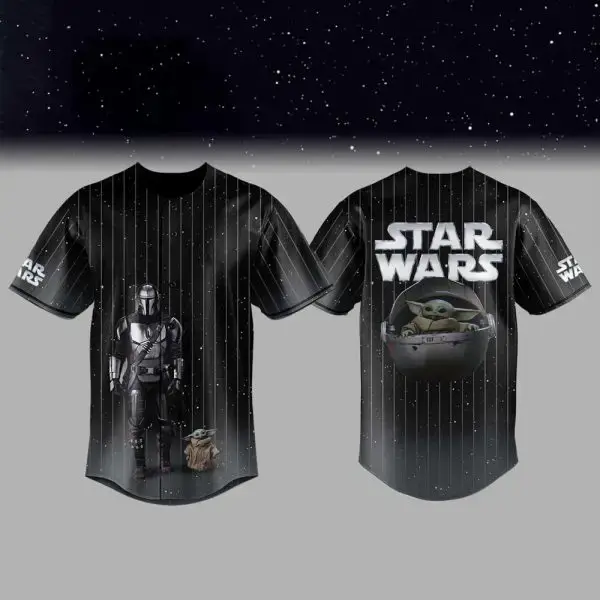 Star Wars Night 2026 The Mandalorian And Grogu Baseball Jersey Star War Merch Scifi Fan Gifts Image