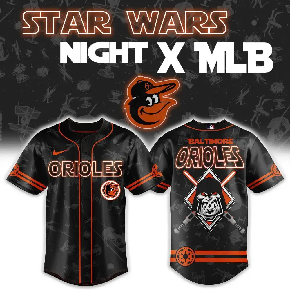 Star Wars Night Mlb Baltimore Orioles Jersey - Limited Edition Fan Gear Image