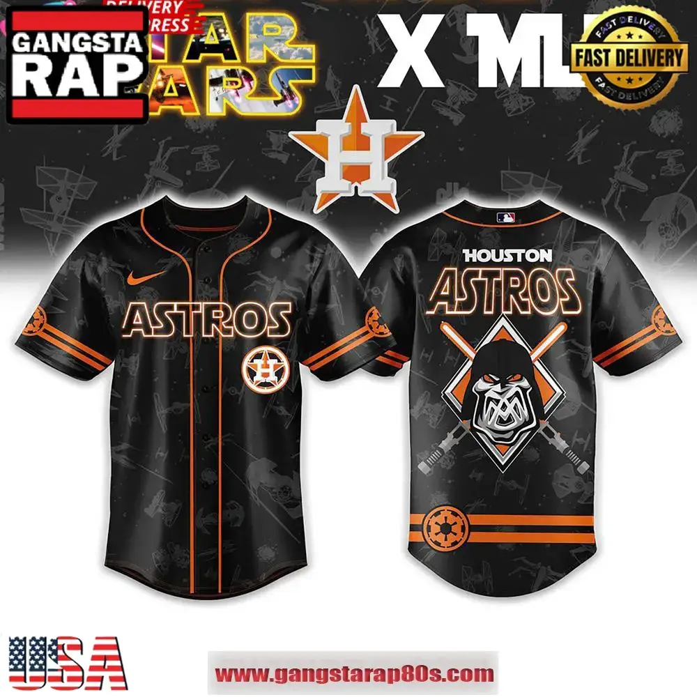 Star Wars Night x MLB Houston Astros 2025 Baseball Jersey Shirt Image