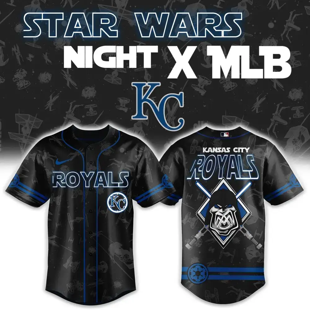 Star Wars Night X Mlb Kansas City Royals Jersey - Limited Edition Fan Gear Image