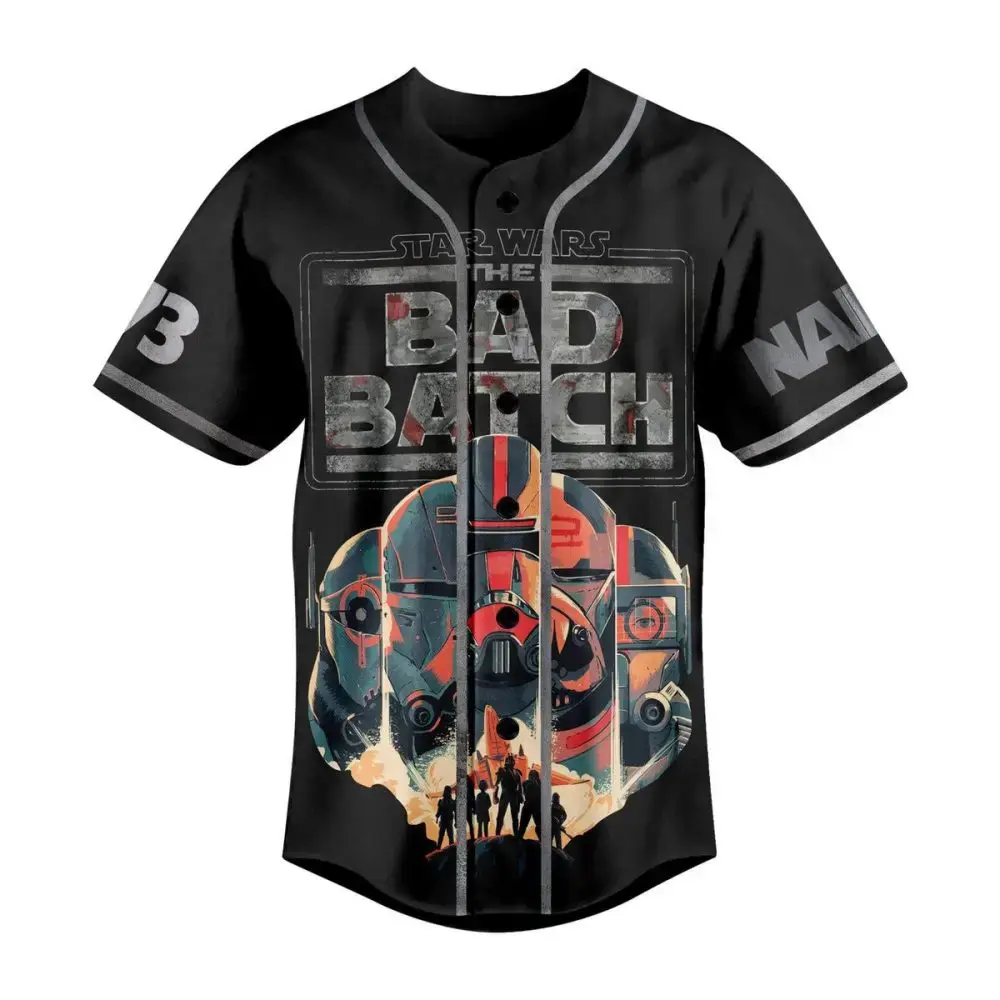Star Wars The Bad Batch Baseball Jersey – Stylish Fan Apparel For Men & Women Image