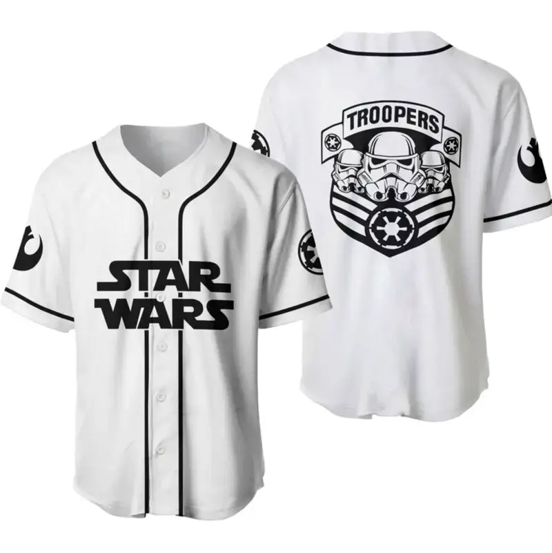 Star Wars Trooper Baseball Jersey - Stylish & Comfortable Fan Gear Image