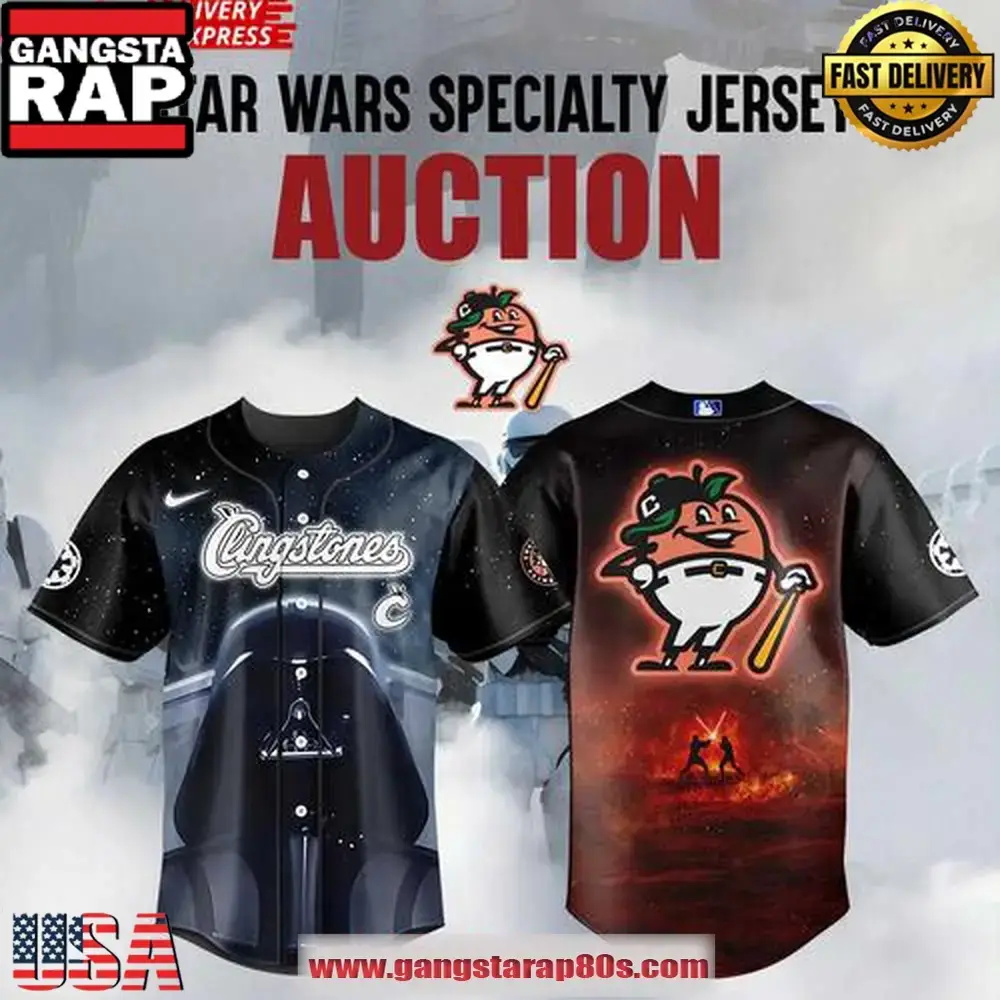 Star Wars x Cingstones Darth Vader Limited Edition Baseball Jersey Shirt Image