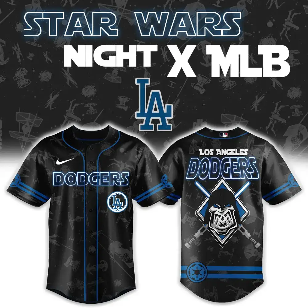 Star Wars X Los Angeles Dodgers Mlb Jersey - Limited Edition Fan Gear Image