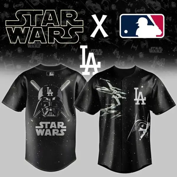 Star Wars X Mlb Los Angeles Baseball Jersey - Limited Edition Fan Gear Image