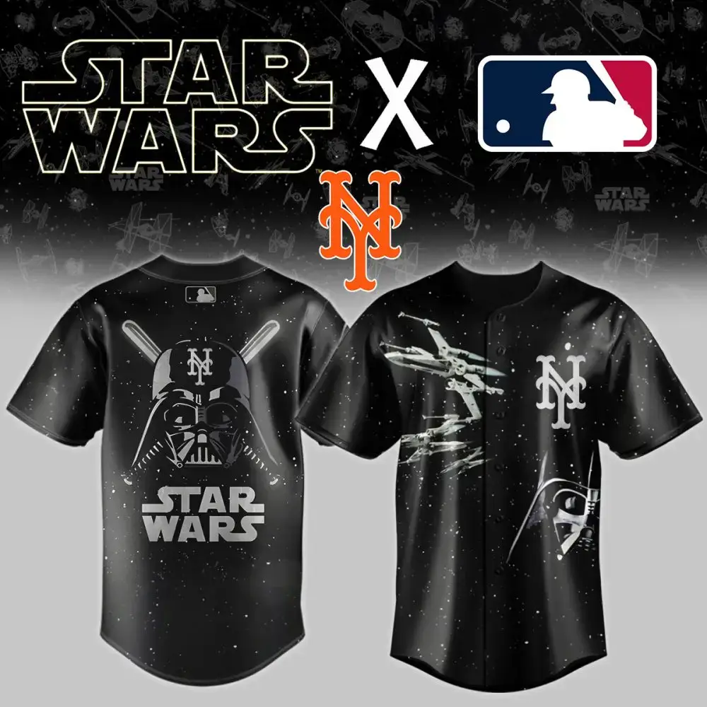 Star Wars X Mlb New York Mets Jersey - Limited Edition Fan Gear Image