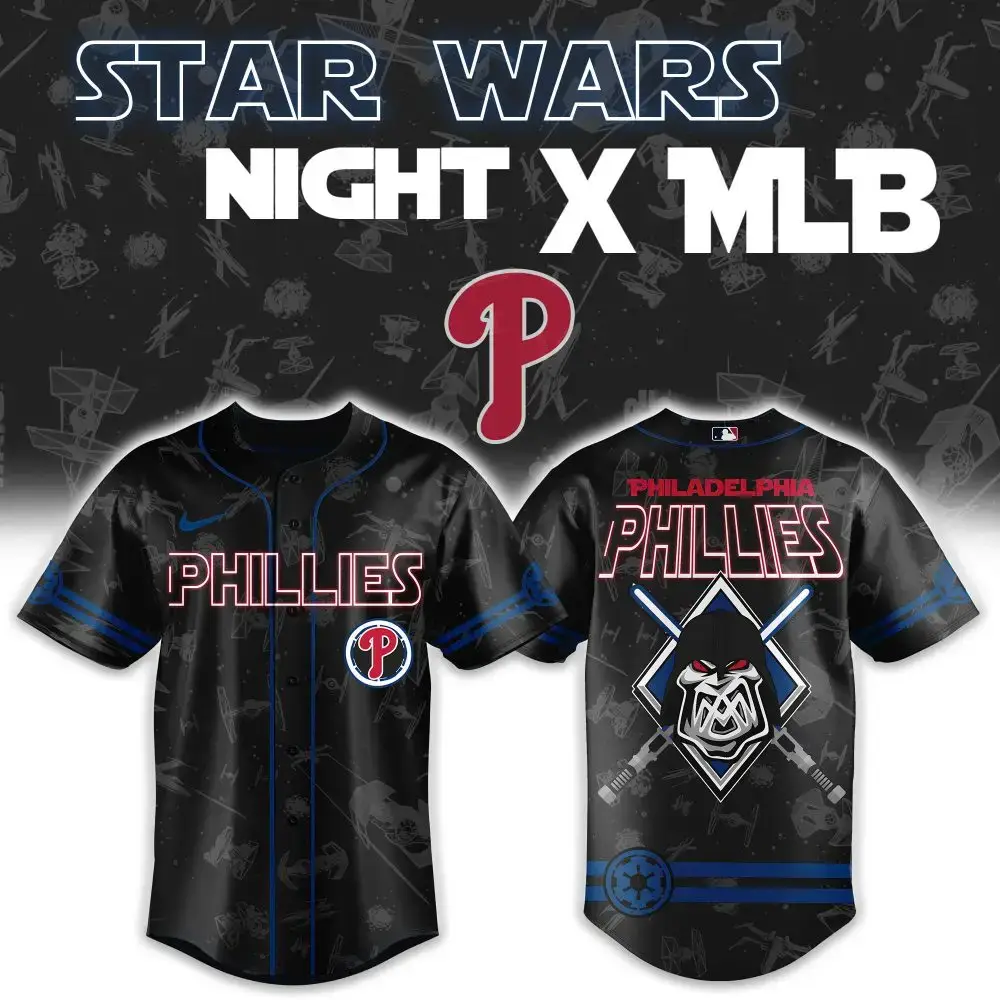 Star Wars X Mlb Phillies Jersey - Limited Edition Collectible Gear Image