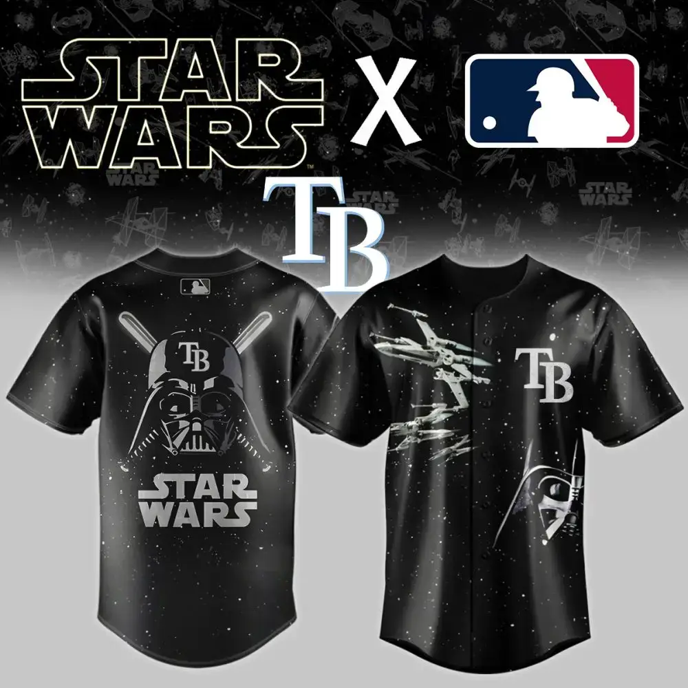 Star Wars X Mlb Tampa Bay Jersey - Limited Edition Fan Gear For Ultimate Baseball & Sci-Fi Fans Image