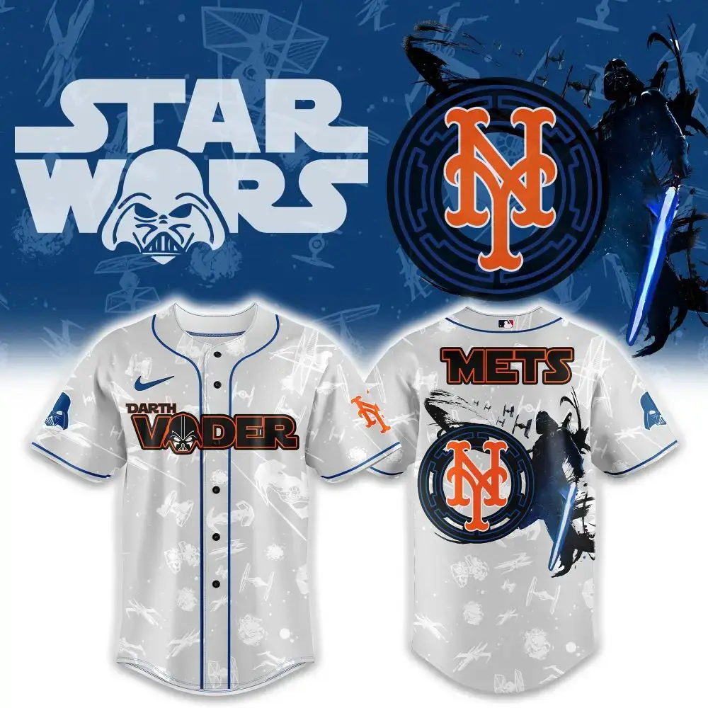 Star Wars X Ny Mets Darth Vader Jersey - Limited Edition Fan Gear Image