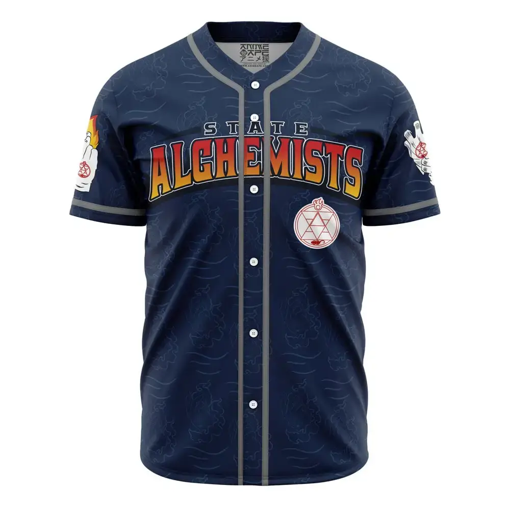 State Alchemists Mustang Fullmetal Alchemist Baseball Jersey Image