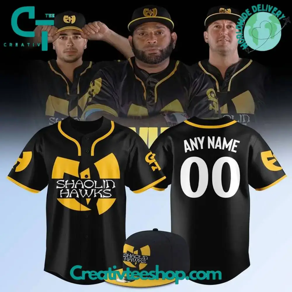 Staten Island Ferryhawks X Wu-Tang Clan Shaolin Hawks Personalized Baseball Jersey Image