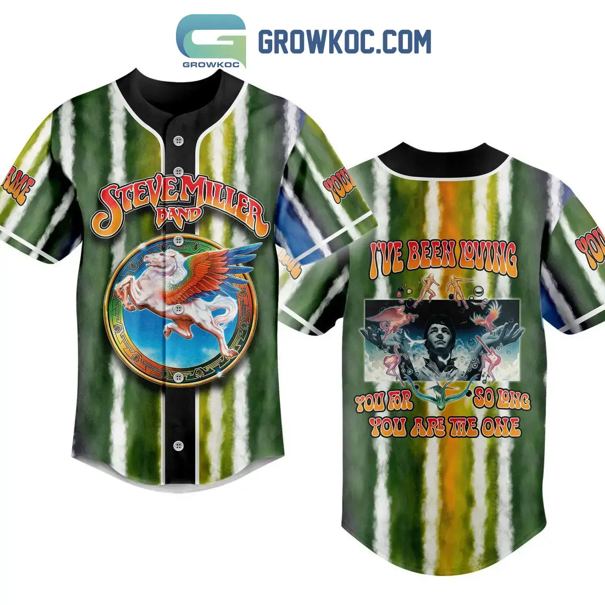 Steve Miller Band I've Been Loving You For So Long Personalized Baseball Jersey Image