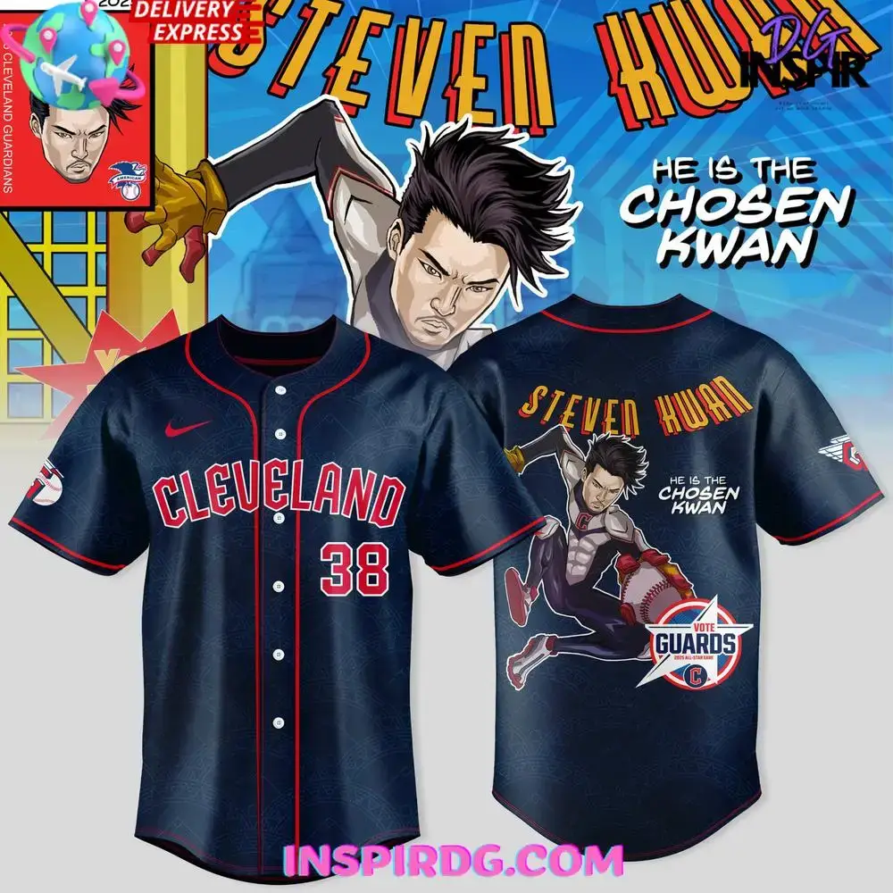 Steven Kwan X Guardian Power: All-Star Edition Baseball Jersey Image