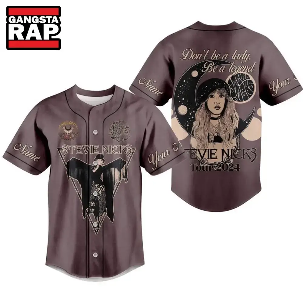 Stevie Nicks Music Tour 2024 Custom Baseball Jersey Image