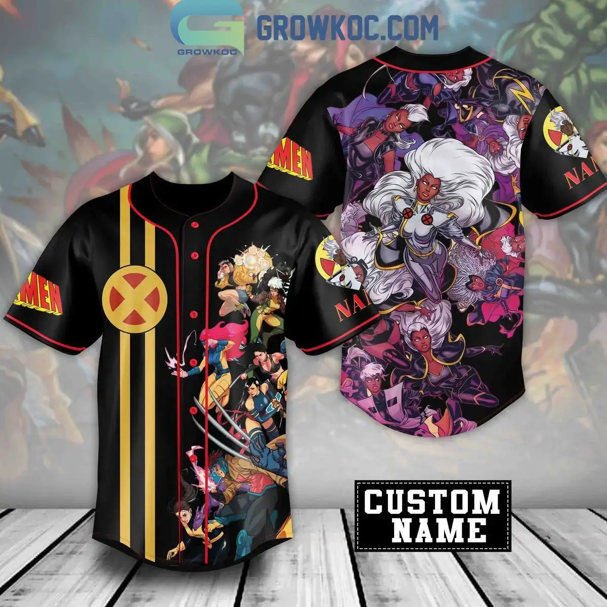 Storm X-Men '97 Fan Personalized Baseball Jersey Image