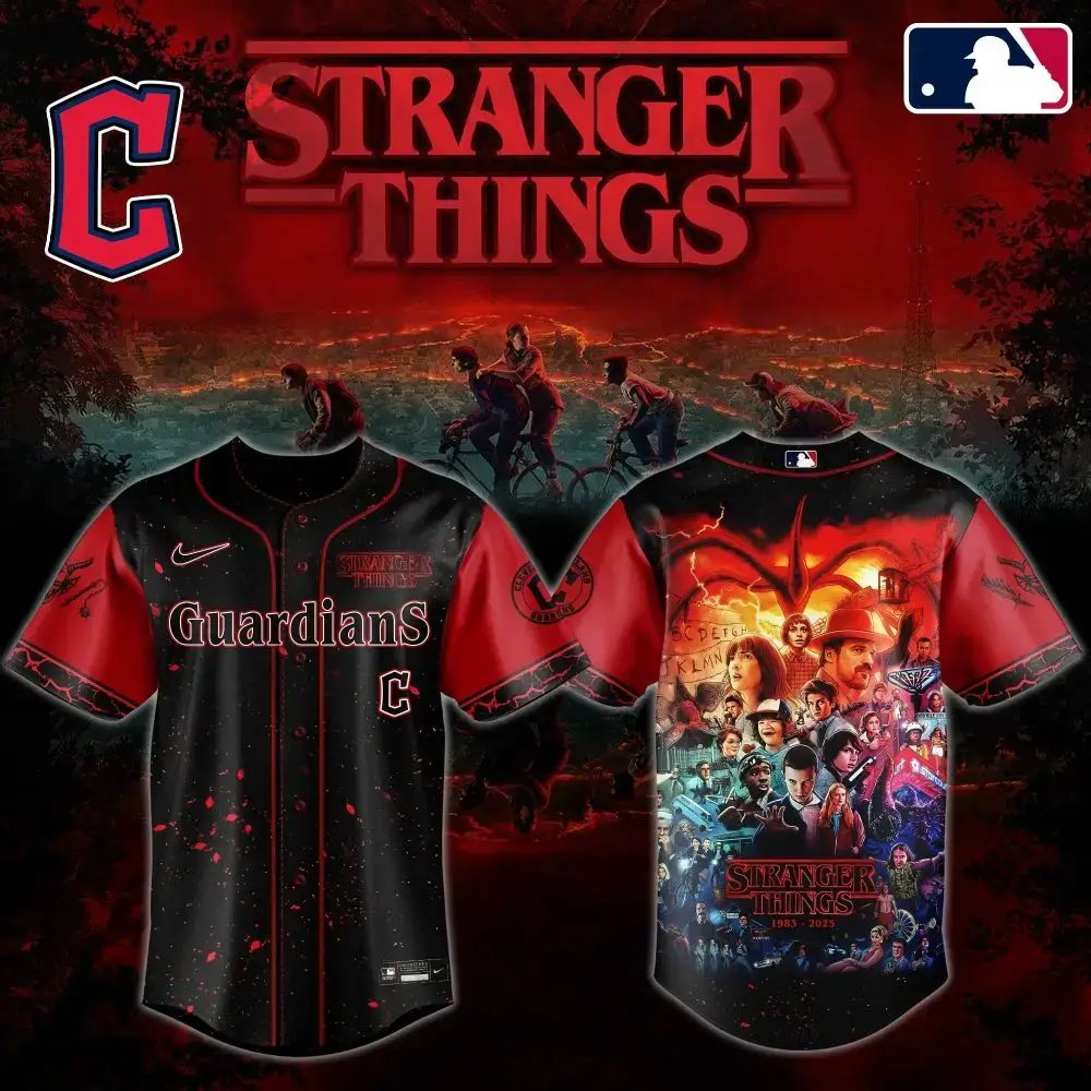 Stranger Things Guardians Baseball Jersey - Limited Edition Fan Gear Image