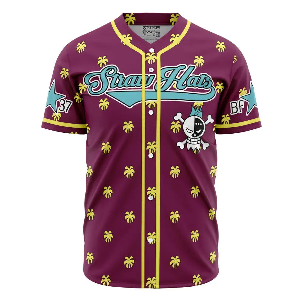 Straw Hats Franky One Piece Baseball Jersey Image