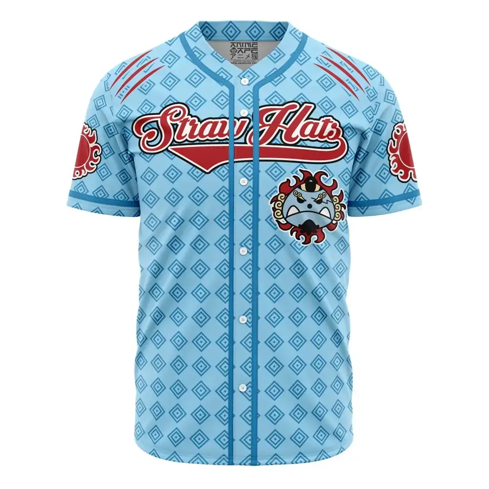 Straw Hats Jinbe One Piece Baseball Jersey Image