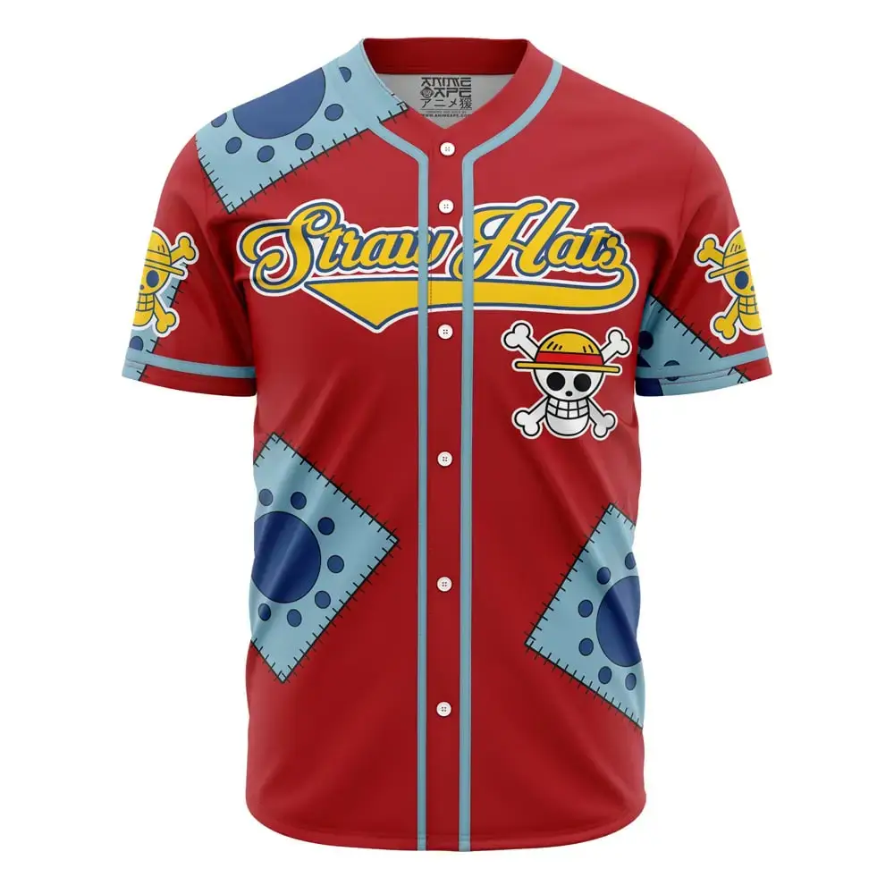 Straw Hats Luffy One Piece Baseball Jersey Image