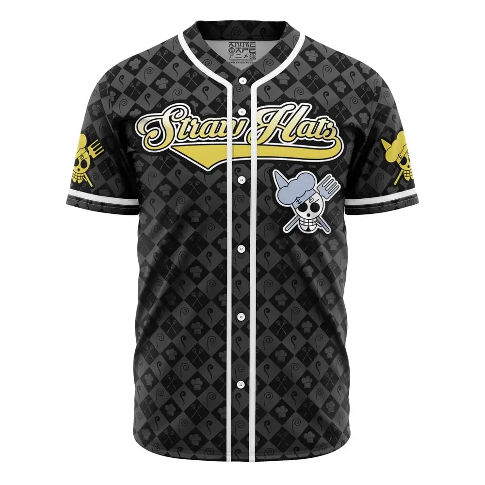 Straw Hats Sanji One Piece Baseball Jersey Image