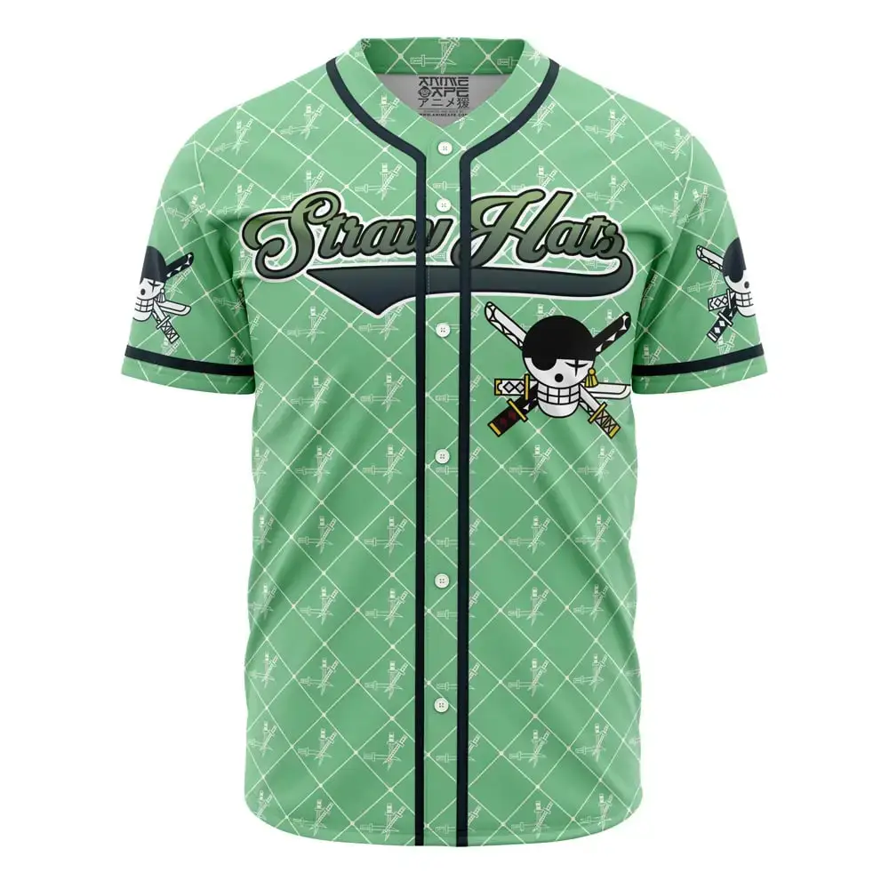 Straw Hats Zoro One Piece Baseball Jersey Image
