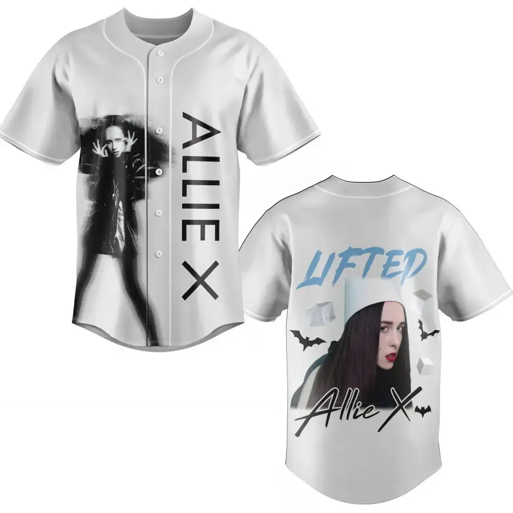 Stylish Allie X Baseball Jersey – Unique Graphic Design & Comfortable Fit Image