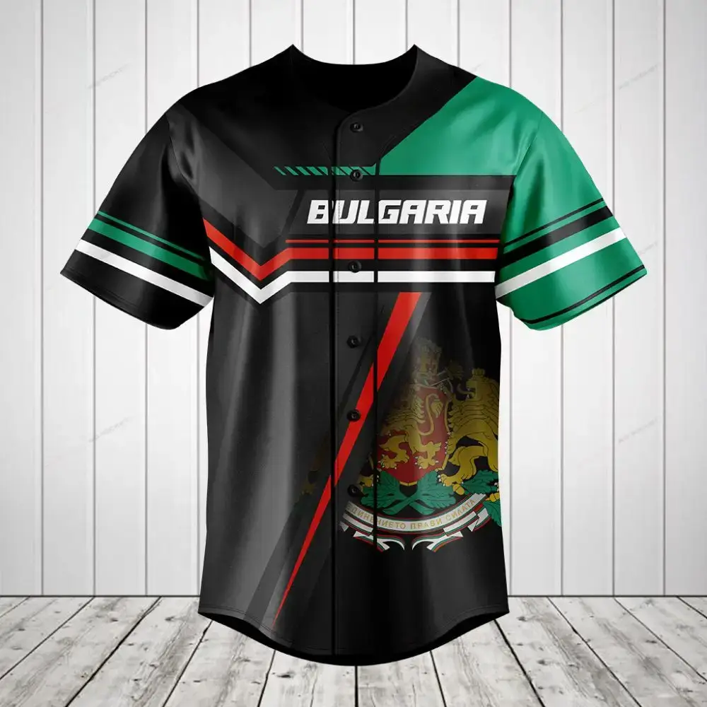 Stylish Bulgaria Baseball Jersey - Bold Design, Perfect Gift For Sports Fans Image