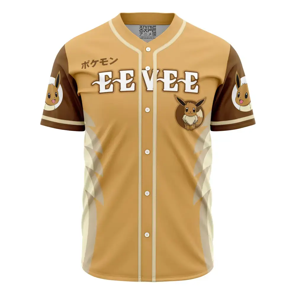 Stylish Eevee Baseball Jersey – Perfect Gift For Pokémon Fans! Image